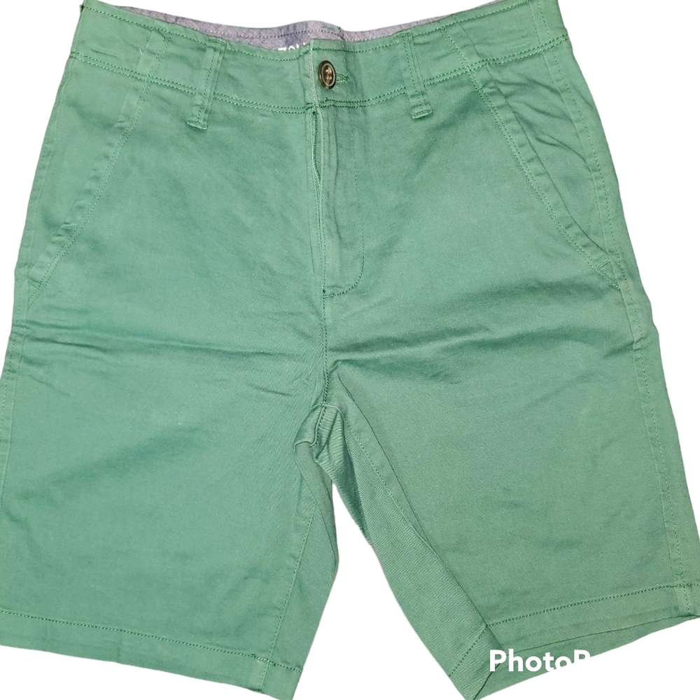 Boys 16 Husky Green Arizona Flex Chino Shorts